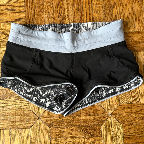 Ivivva black white and purple reversible swim shorts. (Size 6) - Picture 3 of 10